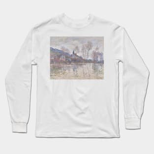 Flood in Giverny by Claude Monet Long Sleeve T-Shirt